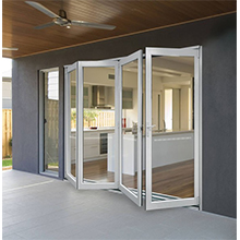 Folding patio exterior glass doors hardware/bi folding glass doors - 副本