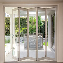 High quality well aluminium frameless glass folding door - 副本