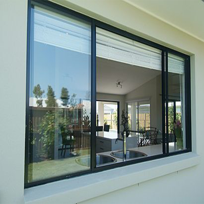 Good quality sliding window price glass sliding reception window 