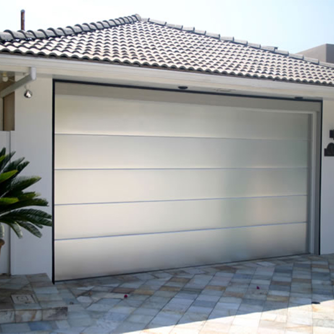 cheap sectional garage doors with small windows and seal