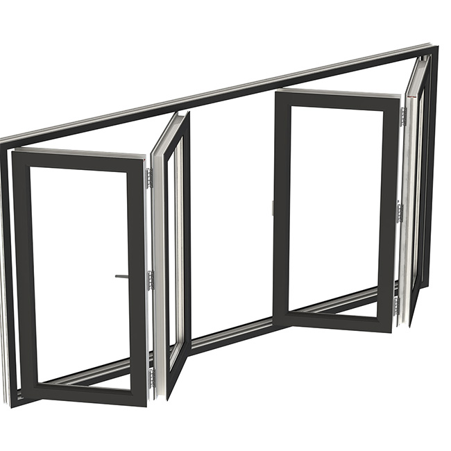 Factory price  aluminum folding window