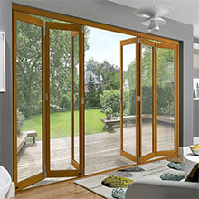  Luxury house gate stainless steel frameless folding glass door