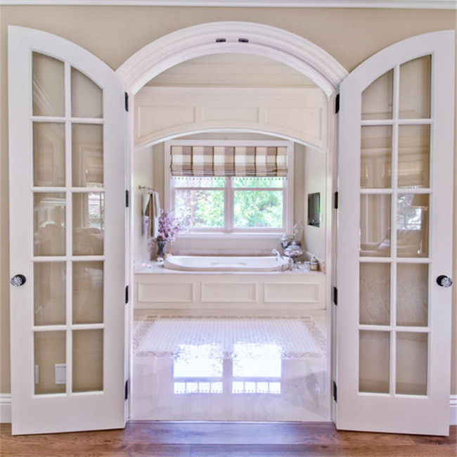 Standard size interior solid wood double door