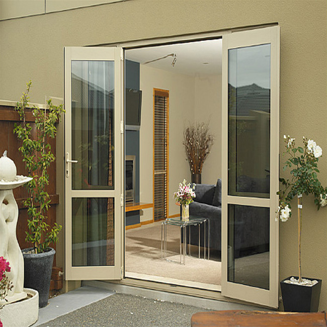 Professional Double Swing Glass Door Manufacturer Supply Aluminum profiled Swing Door