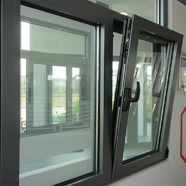  Factory wholesale latest design big aluminum tilt and turn window