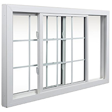 Aluminum sliding window