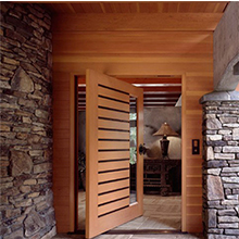 Wood Entrance Door, Aluminum Timber Door, Interior Wooden Door