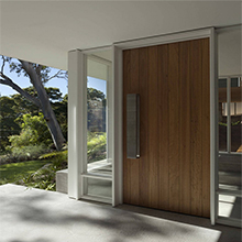 Modern Front Wooden Pivot Entry Doors